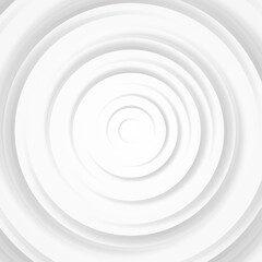 White gray circles abstract background.3D illustration with paper cut style.