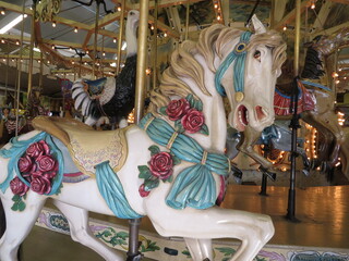 merry go round on the beach
