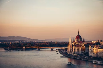 Zelfklevend Fotobehang Boedapest Hungarian parliament