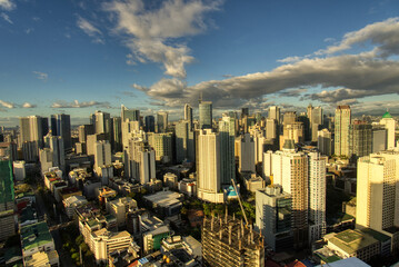 Fototapeta na wymiar Makati Manila CBD skyline