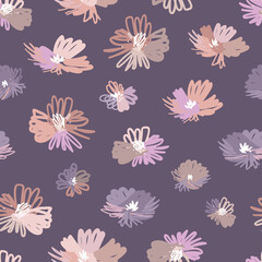 Seamless vintage floral pastel pattern.
