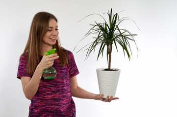 girl on white background