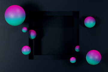 3D rendering geometric unique Backgrounds for posters and flyers or print packaging and product design.