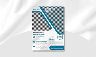 Professional Creative Corporate Smart Idea Business Flyer Brochure Template Design, Geometric shape abstract business flyer, vector template design with a triangle. Brochure design, cover,  annual rep