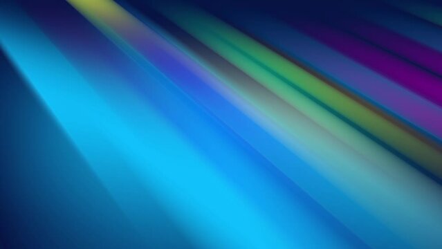Abstract blue linear gradient background with luminous rays