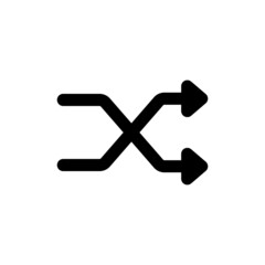 shuffle icon vector design templates