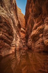 Slot canyon in Valley of Fire State Park