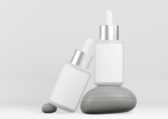 Skincare serum realistic mockup isolated