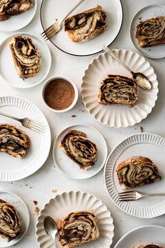 Cinnamon sugar babka slices