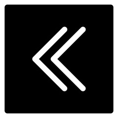 Obraz premium back glyph icon