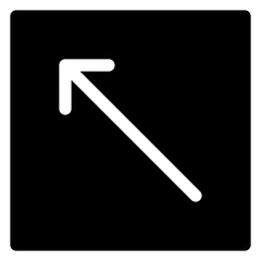 top left glyph icon