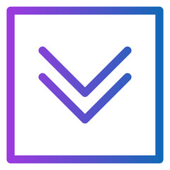 down arrow gradient icon
