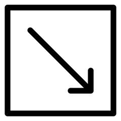 bottom right line icon