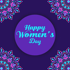 International women's day background. Happy women's day.