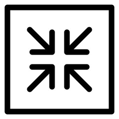 minimize line icon