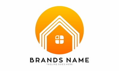 Simple house symbol icon logo