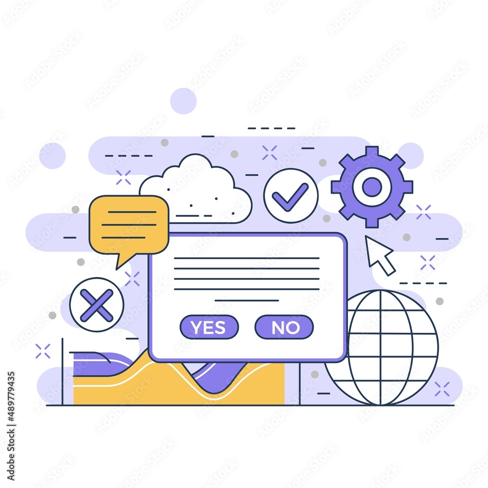 Poster ui ux interface concept website illustration design 2