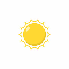 Sun icon design template illustration vector