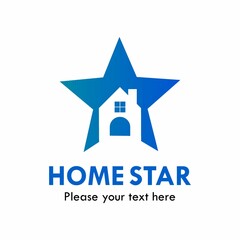 Obraz premium Home star logo template illustration