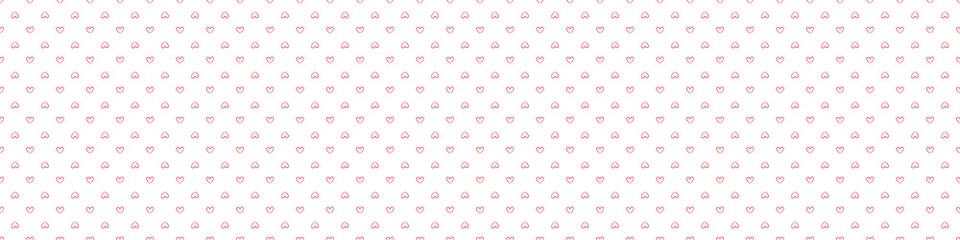 Hand drawn holiday background with hearts. Seamless pattern. Valentine's day. Print for polygraphy, banners and textiles