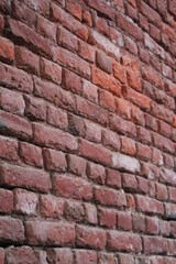 Red rusty brick pattern background