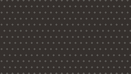 小さいクロス柄　シームレス十字パターン背景装飾イラスト　モノトーン
