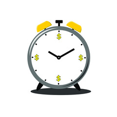Time is money concept design illustration