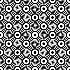 Art Deco motif in seamless geometric pattern.