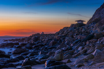 Obraz premium Sunset Show at Salt Creek Beach