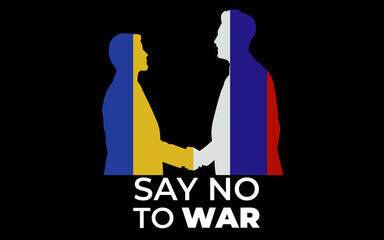 Solidarity With Ukraine.
Background with Painted Fist Flag. Patriotic and togetherness concept. Standing with Ukraine backdrop. Russia Ukraine War.