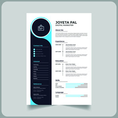 Digital marketer CV or Resume template