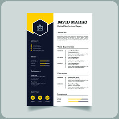 Digital marketer CV or Resume template