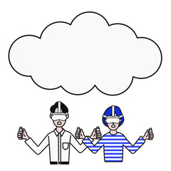 笑顔でVRゴーグルとコントローラーを持つ人