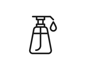 Beauty line icon on white background