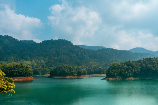 Kakkayam Dam Morning View, Selective focus image