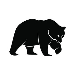 bear icon. animal sign. vector illustration