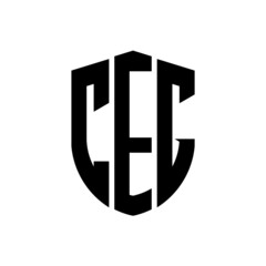 Fototapeta CEG letter logo design. CEG modern letter logo with black background. CEG creative  letter logo. simple and modern letter logo. vector logo modern alphabet font overlap style. Initial letters CEG  obraz