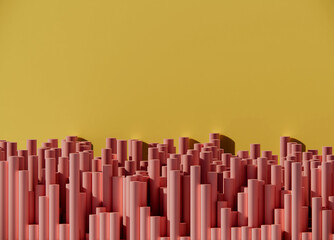 Abstract yellow pink background copy space