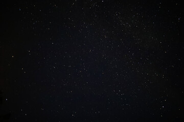 Naklejka na ściany i meble Night sky. Stars and galaxies in the sky at dusk.