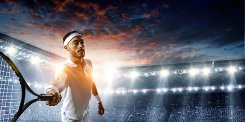 Professional tennis player . Mixed media