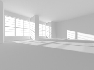 Abstract White Architecture Design Concept