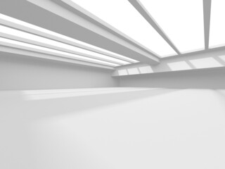Abstract White Architecture Design Concept