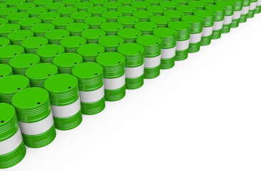 Fototapeta premium oil green industry metal containers illustration 3d rendering