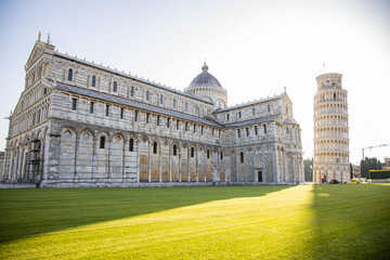 Obraz premium The architectural wonder of Pisa, and Italian icon.