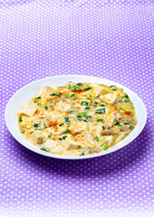 家庭料理　ミルクを使った麻婆豆腐　日本