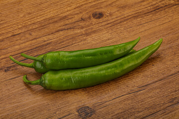 Ripe tasty spicy green pepper