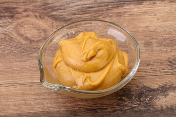 Peanut butter in the bowl