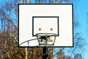 basketball hoop on the street
