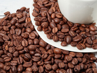 roasted coffee beans, can be used as a background