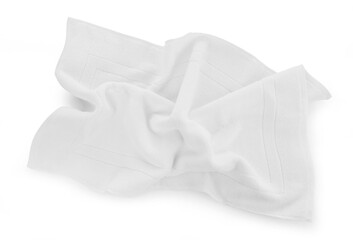 Crumpled white towel